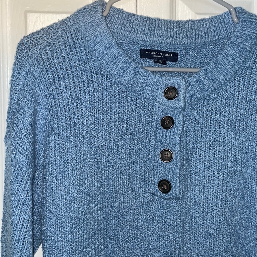 American Eagle Button Up Oversized Sweater